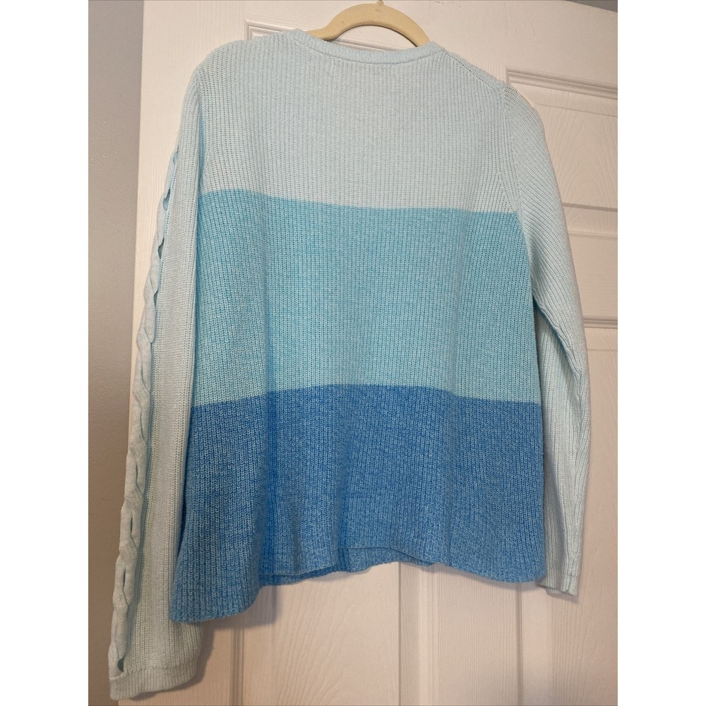 Lilly Pulitzer Cortina Ombre Sweater Blue Women's Size Medium View 4
